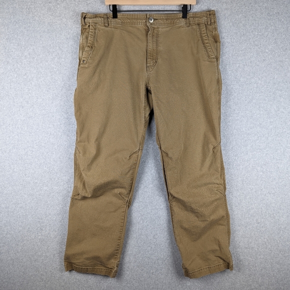 Cabela's Pants Cabelas Canvas Hiking Pants Mens 42x32 Khaki Stretch